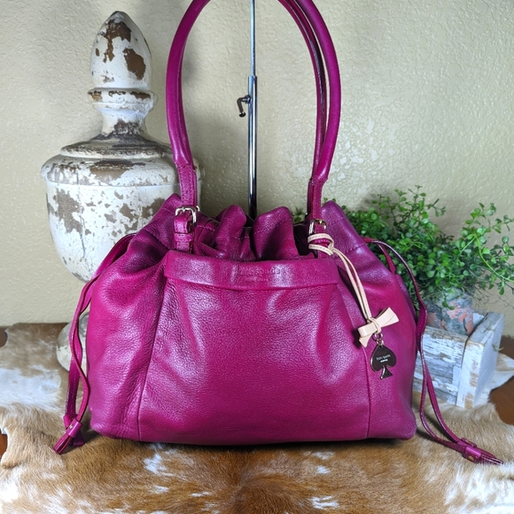 kate spade Handbags - Kate Spade Westbury Drawstring Opus Berry Pink Shoulder Bag Tote